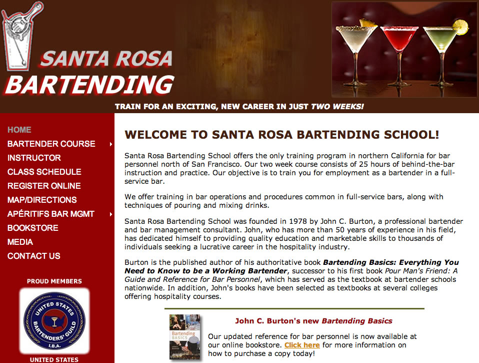 Santa Rosa School of Bartending screenshot image
